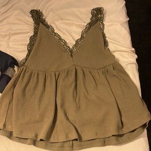 Umgee green tank top